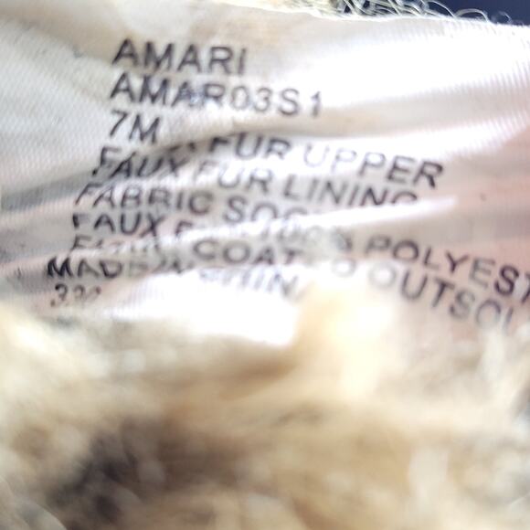 Madden Women's Amari Faux Fur Slippers size 7 - Picture 9 of 9